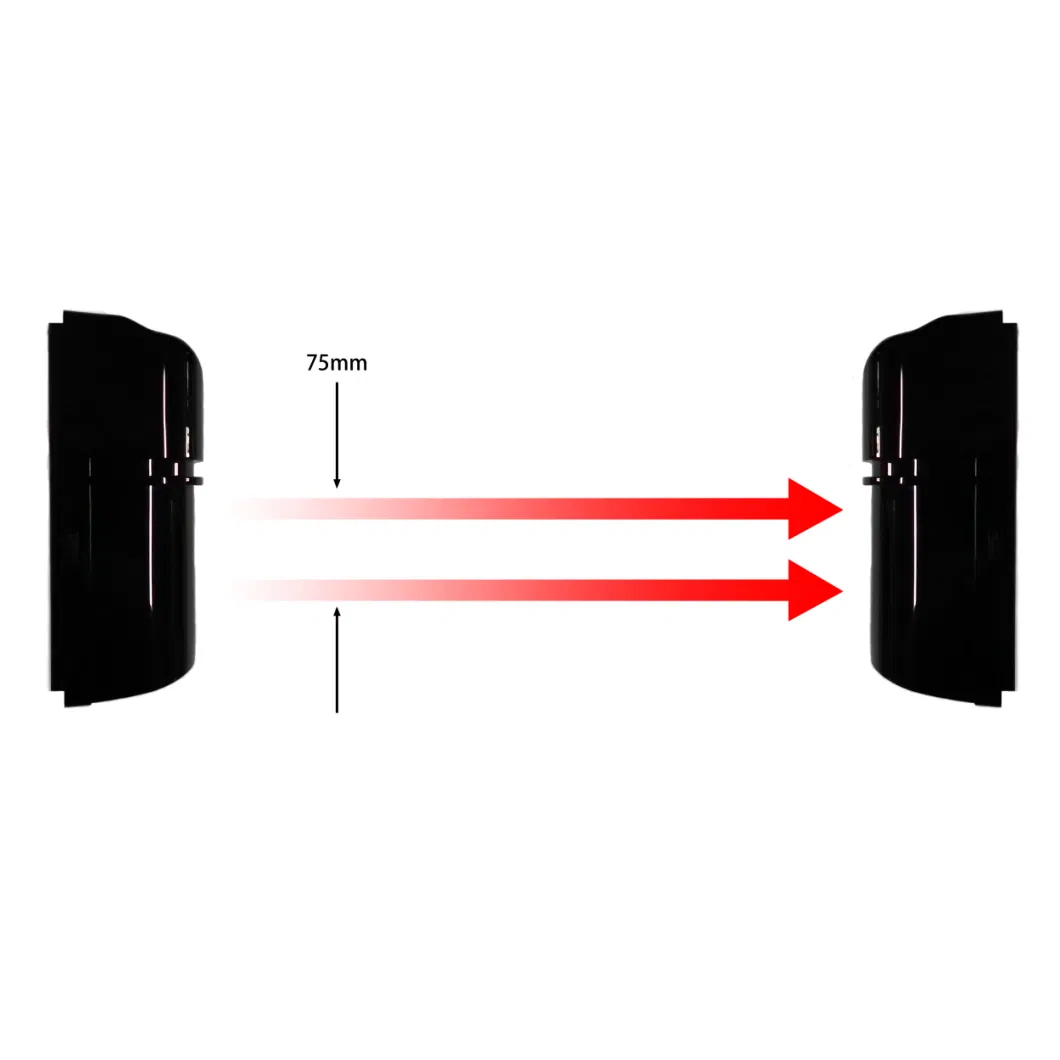 Active Infrared 2 Beams Detector with 8 Frequencies for Boundary Protection, 40m Distance Outdoor